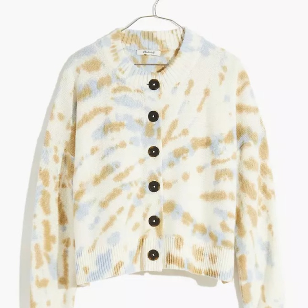 Madewell Tie-Dye Broadway Cardigan Sweater